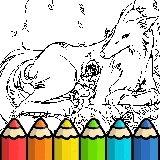 Coloring Pages Of Anime Wolves