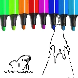 Kid Jumping Coloring