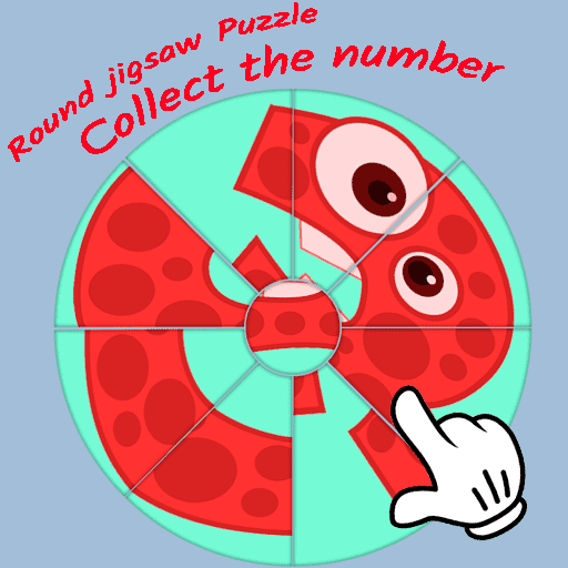 Round jigsaw Puzzle - Collect the Number